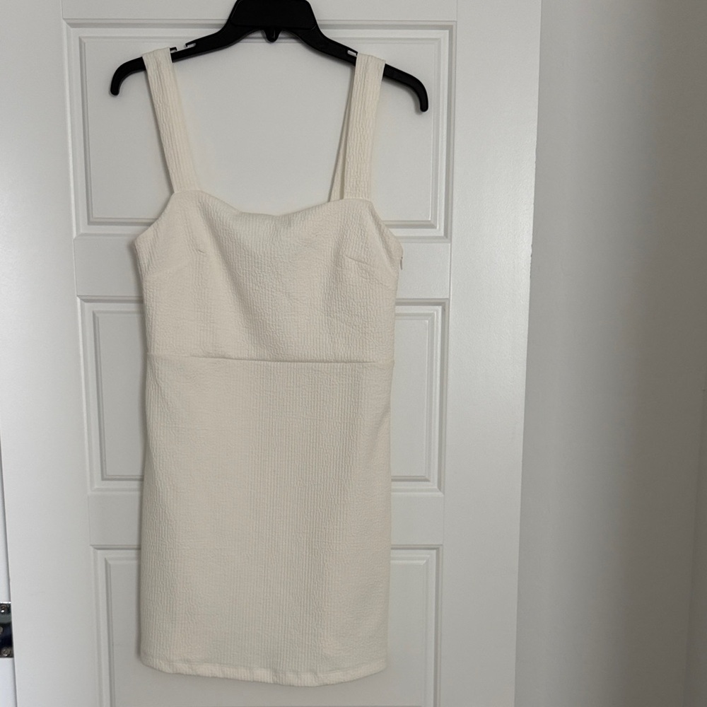 Urban Outfitters Cream Textured Sleeveless Top